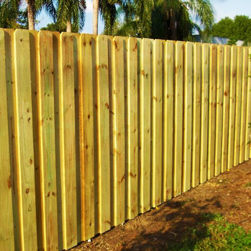 Wood fence South Florida